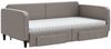 vidaXL Tagesbett Ausziehbar mit Schubladen Taupe 100x200 cm Stoff 3196878 Bild 3