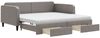 vidaXL Tagesbett Ausziehbar mit Schubladen Taupe 100x200 cm Stoff 3196878 Bild 2