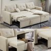 Sofa L-Form Campina Beige 226 x 163 cm mit Schlaffunktion Vitalispa Bild 5