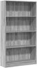 vidaXL Bücherregal Grau Sonoma 80x24x143 cm Holzwerkstoff 857849 Bild 2