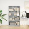 vidaXL Bücherregal Grau Sonoma 80x24x143 cm Holzwerkstoff 857849 Bild 3