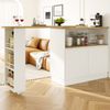 MODFU Bartisch 360° drehbares Sideboard (Barschrank mit Glasschiebetür – großzügiger Stauraum) Bild 2