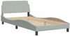 vidaXL Bettgestell "Dover" Hellgrau 100x200 cm Samt 373132 Bild 3
