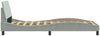vidaXL Bettgestell "Dover" Hellgrau 100x200 cm Samt 373132 Bild 5