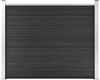 vidaXL Zaunelement WPC 180x146 cm Grau 148982 Bild 1