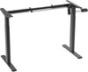 VCM Schreibtisch Lona 919020 Schwarz H. 71-120 x B. 92-130 x T. 48 cm Bild 2