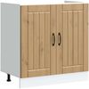 vidaXL Waschbecken-Unterschrank mit Speicher Lucca 2 pcs Artisan-Eiche 3315020 Bild 4