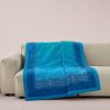 Bassetti Granfoulard Plaid Decke Wohndecke Dolceacqua B1 blau 135x190 Bild 3