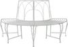 vidaXL Baumbank 4-Sitzanzahl 160 x 80 x 89 cm Stahl Antik Weiß 42029520 Bild 1