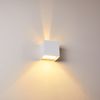 hofstein Wandleuchte »Vaccina« moderne Wandlampe aus Metall in Weiß, ohne Leuchtmittel, 2700 Kelvin, verschiedene Lichteffekte durch verstellbaren Schirm, Up & Down, G9 Bild 4