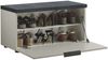 Sitzbank >Pianura< in Weiß/Hochglanz - 80x42x38cm (BxHxT) Bild 3
