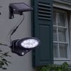 LED Solar Wandleuchte, Bewegungsmelder, schwenkbar, anthrazit Bild 4
