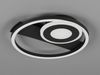 LED Decken- und Wandleuchte HORUS Metall in Schwarz mit 2 Ringen, ultraflach 5cm Bild 5