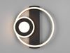 LED Decken- und Wandleuchte HORUS Metall in Schwarz mit 2 Ringen, ultraflach 5cm Bild 4