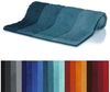 Spirella Badteppich Badematte Badvorleger Duschvorleger Mikrofaser Hochflor flauschig 55x65 cm – Türkis/Petrol Bild 3