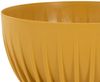 Pflanzschale PALMA curry 30 cm Kunststoff | Runde Blumenschale wetterfest UV-beständig für Innen- und Außenbereich modern schlicht Bild 2