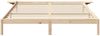 vidaXL Bettrahmen Natur 200 x 200 cm Massives Kiefernholz 873175 Bild 5