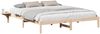 vidaXL Bettrahmen Natur 200 x 200 cm Massives Kiefernholz 873175 Bild 2