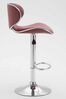 2er Set Barhocker Las Vegas V2 Kunstleder chrom, bordeauxrot Bild 5