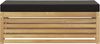 vidaXL Outdoor Hocker Bank Weiß 115 x 43 x 45 cm Massivholz Akazie 901696 Bild 3