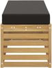 vidaXL Outdoor Hocker Bank Weiß 115 x 43 x 45 cm Massivholz Akazie 901696 Bild 4