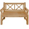 Friesenbank Märsta XXL Gartenbank Teak Massivholz - Breite: 150 cm Bild 4