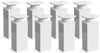 sossai® Möbelfuß Design-Möbelfüße, 4er & 8er Set, höhenverstellbar MFV1, Farbe: Weiß, (8-St), Farbe: Weiß Bild 5