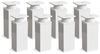 sossai® Möbelfuß Design-Möbelfüße, 4er & 8er Set, höhenverstellbar MFV1, Farbe: Weiß, (8-St), Farbe: Weiß Bild 4