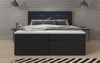 Boxspringbett Reposito mit LED, USB und Stauraum 160x200 Schwarz H2 (bis 70kg) Bild 3