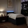 vidaXL Boxspringbett mit Matratze Schwarz 90x190 cm Stoff 3288851 Bild 5