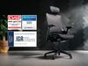 Ergotopia 'NextBack' ergonomischer Bürostuhl mit integrierter Lordosenstütze, Drehstuhl mit 3D Armlehnen & verstellbarer Kopfstütze, Schwarz