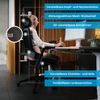 Ergotopia 'NextBack' ergonomischer Bürostuhl mit integrierter Lordosenstütze, Drehstuhl mit 3D Armlehnen & verstellbarer Kopfstütze, Schwarz Bild 5
