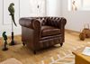 Sessel Echtleder 105x82x75 braun CHESTERFIELD #102 Bild 2