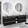 Lookway Badmöbel-Set ARTEMIS III 140 cm Bad-Set mit Unterschrank und Spiegel, (Badezimmerschrank mit wählbarem Spiegel, Becken und Armatur), mit Soft-Close-System Bild 3