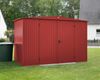 Hörmann Ecostar Metall-Gerätehaus Trend mit Satteldach Typ 3, 238x303 cm , purpurrot, 7,2 m²,2-flüglige Tür Bild 2