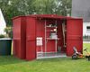 Hörmann Ecostar Metall-Gerätehaus Trend mit Satteldach Typ 3, 238x303 cm , purpurrot, 7,2 m²,2-flüglige Tür Bild 3