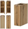 Waschtischunterschrank Skelbolu 100x60x40 cm Eicheoptik [en. casa] Bild 3