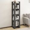 vidaXL Bücherregal/Raumteiler Grau 41x35x160 cm Massivholz Kiefer 813871 Bild 3