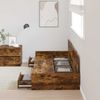 vidaXL Bettrahmen mit Kopfteil Altholz 75 x 190 cm Holzwerkstoff 3335259 Bild 3