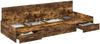 vidaXL Bettrahmen mit Kopfteil Altholz 75 x 190 cm Holzwerkstoff 3335259 Bild 2