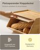 Praknu Brotkasten Brotkasten Holz Brotbox mit Ablagefläche - Brot Aufbewahrungsbox, Holz, (Einzelartikel, 1-tlg, 1x Brotkasten Klein 33 x 26,5 cm, Deckel, Montagezubehör), Einfacher Aufbau - Robuster Brotkasten, Platzsparende Brotaufbewahrung Bild 3