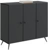 vidaXL Sideboard Schwarz 89 x 34,5 x 80 cm Holzwerkstoff 895566 Bild 2