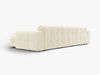 Micadoni Ecksofa Kendal 5-Sitzer Rechts Samt Elfenbein Bild 3