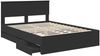 vidaXL Bettrahmen mit Schubladen Schwarz 150 x 200 cm Ingenieurs Holz 3407971 Bild 5