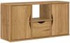 vidaXL TV-Schrank mit Schublade ODDA 79x24x40 cm Massivholz Kiefer 4103605 Bild 2