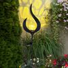 3er Set LED Solarleuchte, Stecklampe, bronzefarben, H 90 cm Bild 4