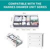 ORLISA 8-teiliges Set Aufbewahrungsbox Kleiderschrank Organizer, Grau Bild 4