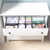 ORLISA 8-teiliges Set Aufbewahrungsbox Kleiderschrank Organizer, Grau Bild 2