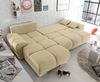 Ed Exciting Design Sofa Anton mit Schlaffunktion & Bettkasten in verschiedenen Farben erhältlich Luxus-Webstoff Flachgewebe beidseitig montierbar Bild 3