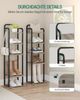 Vertikales Schuhregal, 6-Stöckige Schuhregale, Schuhturm für Kleine Räume, Freistehend, Verstellbar, Platzsparend,Helles Elfenbein und Schwarz Bild 4